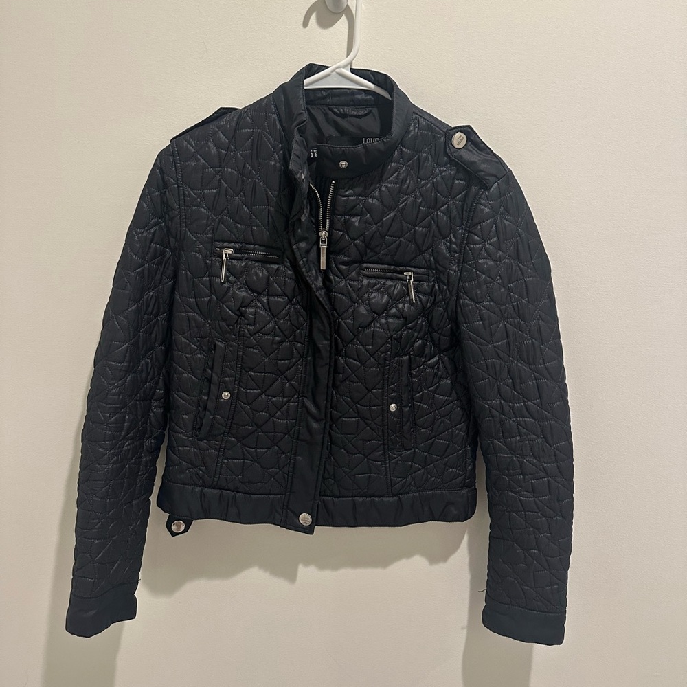 Moschino Black Bomber Jacket Stylish Coats